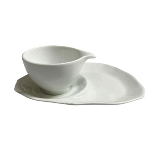 taza con porcelana, cerámica, blanco, 160 centímetro cúbico,
