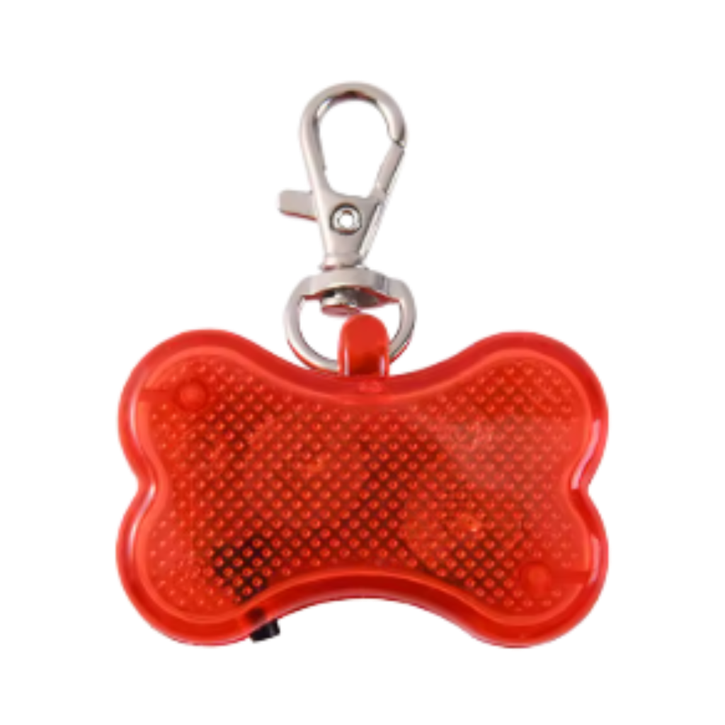 [MS120045] luz led, , rojo, 4.7*3 centimetros, para collar forma de huesito