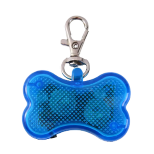 luz led, , azul, 4.7*3 centimetros, para collar forma de huesito