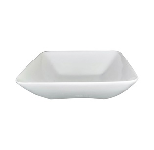 tazon, cerámica, blanco, 6 pulgadas, cuadrado