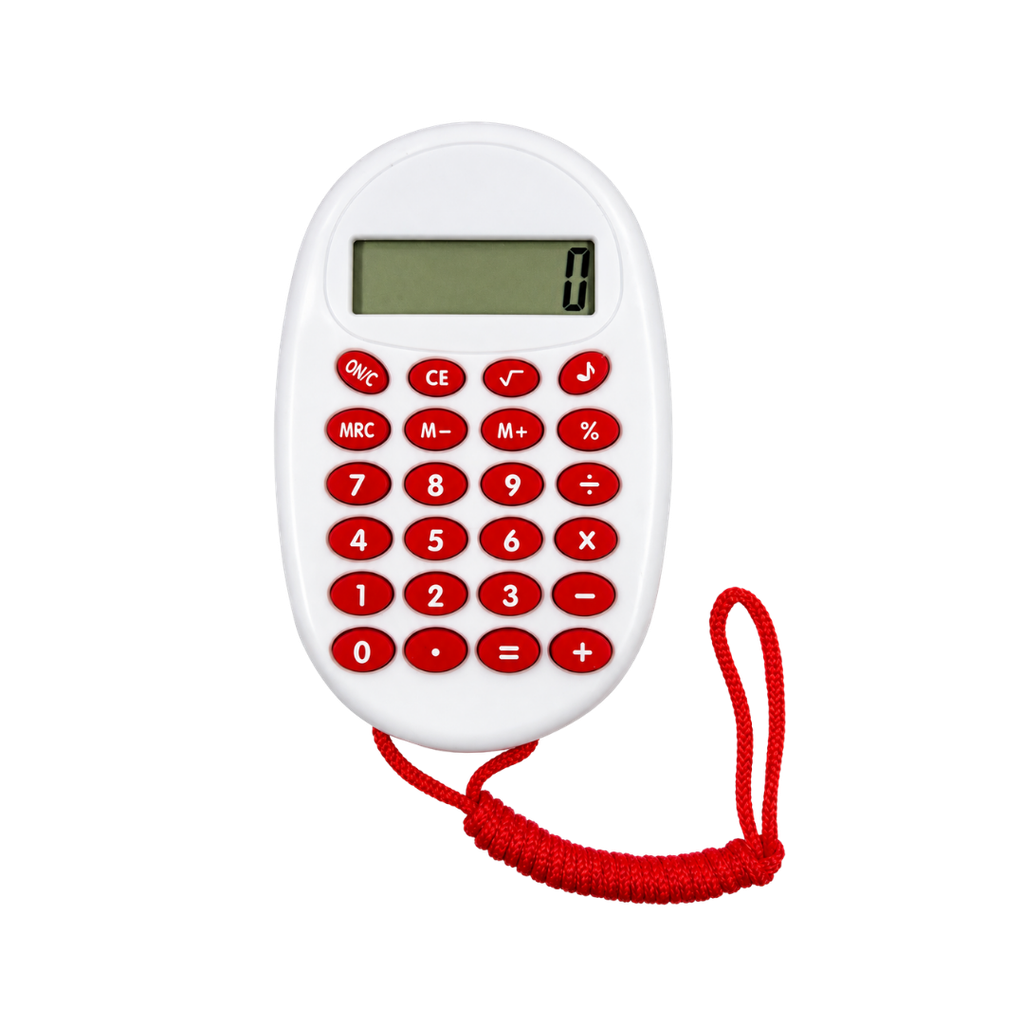 [P280790] calculadora digital con pita roja