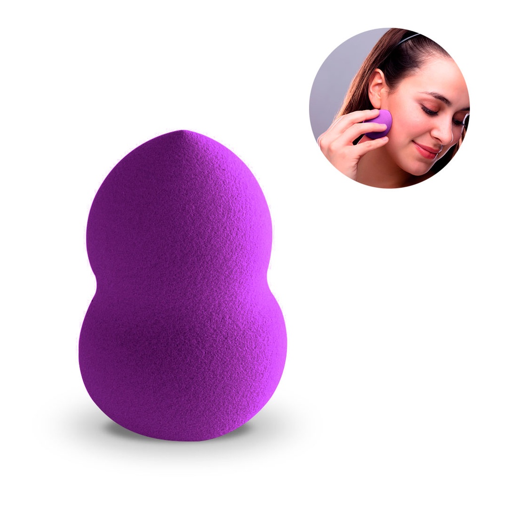 [B600014] esponja corrección de maquillaje purpura