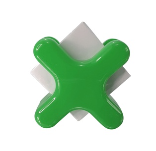porta memo, plástico, verde,  nd, en forma de x