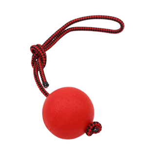 pelota, plástico, surtido, 5 centimetros, con cuerda para juego