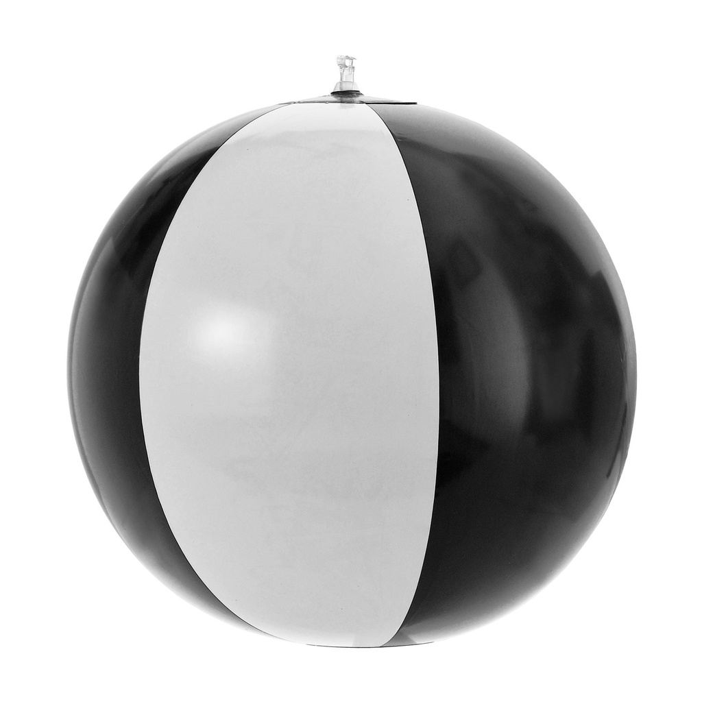 [P250335] pelotas, pvc, negro, 18 pulgadas, con blanco, inflable