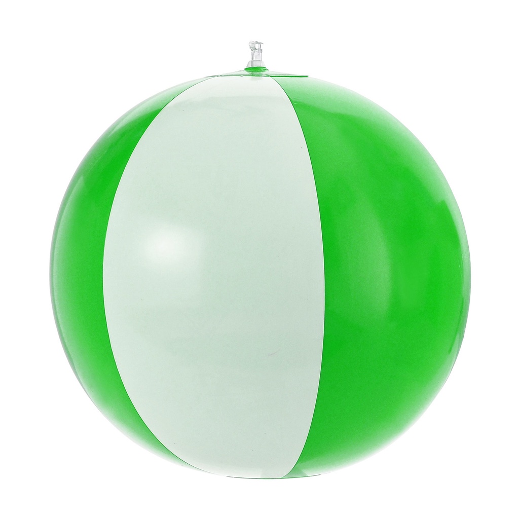 [P250543] pelota de playa 18 verde con blanco
