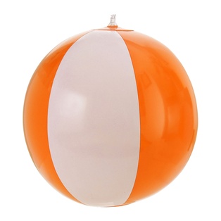 pelota de playa 18 anaranjada con blanco
