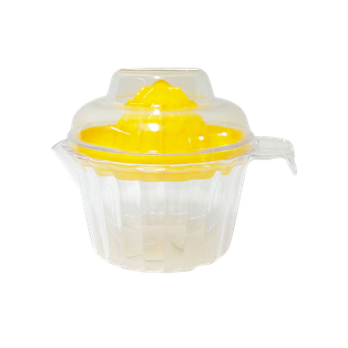 exprimidor, plástico, surtido, 10.7*10 centimetros, con base