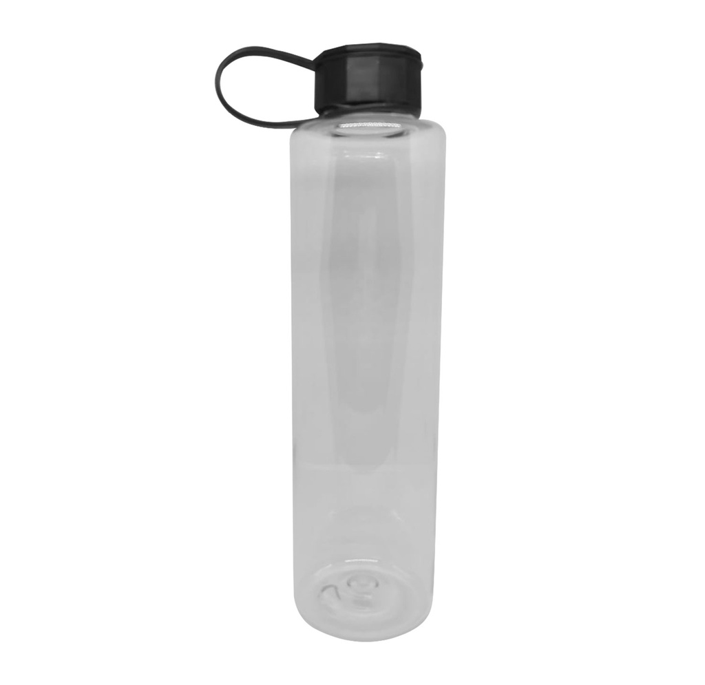 [P220675] pachones, plástico, color natural, 850ml mililitro, con tapa negra cilindro odin