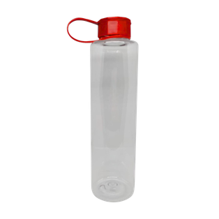 pachones, plástico, color natural, 850ml centimetros, con tapa rojo cilindro odin