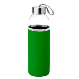 pachones, vidrio, verde, 500 mililitro, con funda de neopreno
