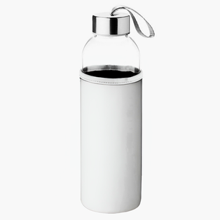 pachones, vidrio, blanco, 500 mililitro, con funda de neopreno