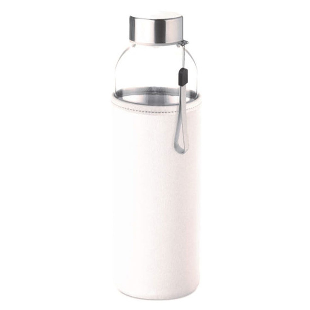 [P294023] pachones, vidrio, blanco, 500 ml mililitro, con funda de neopreno