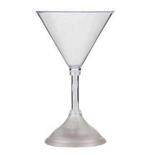 copa cónica plástica de pata con luz led