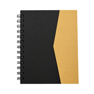 libretas, ecologica de carton, negro, 16*12.5 centimetros, tapa con iman 70 paginas.