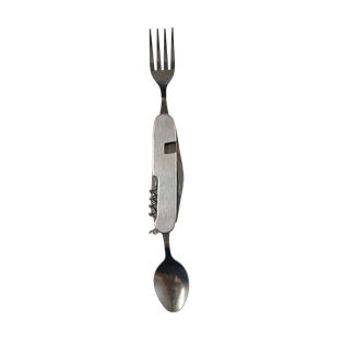 set de cubiertos, acero inoxidable, plateado, 3.6*18 centimetros, plegables