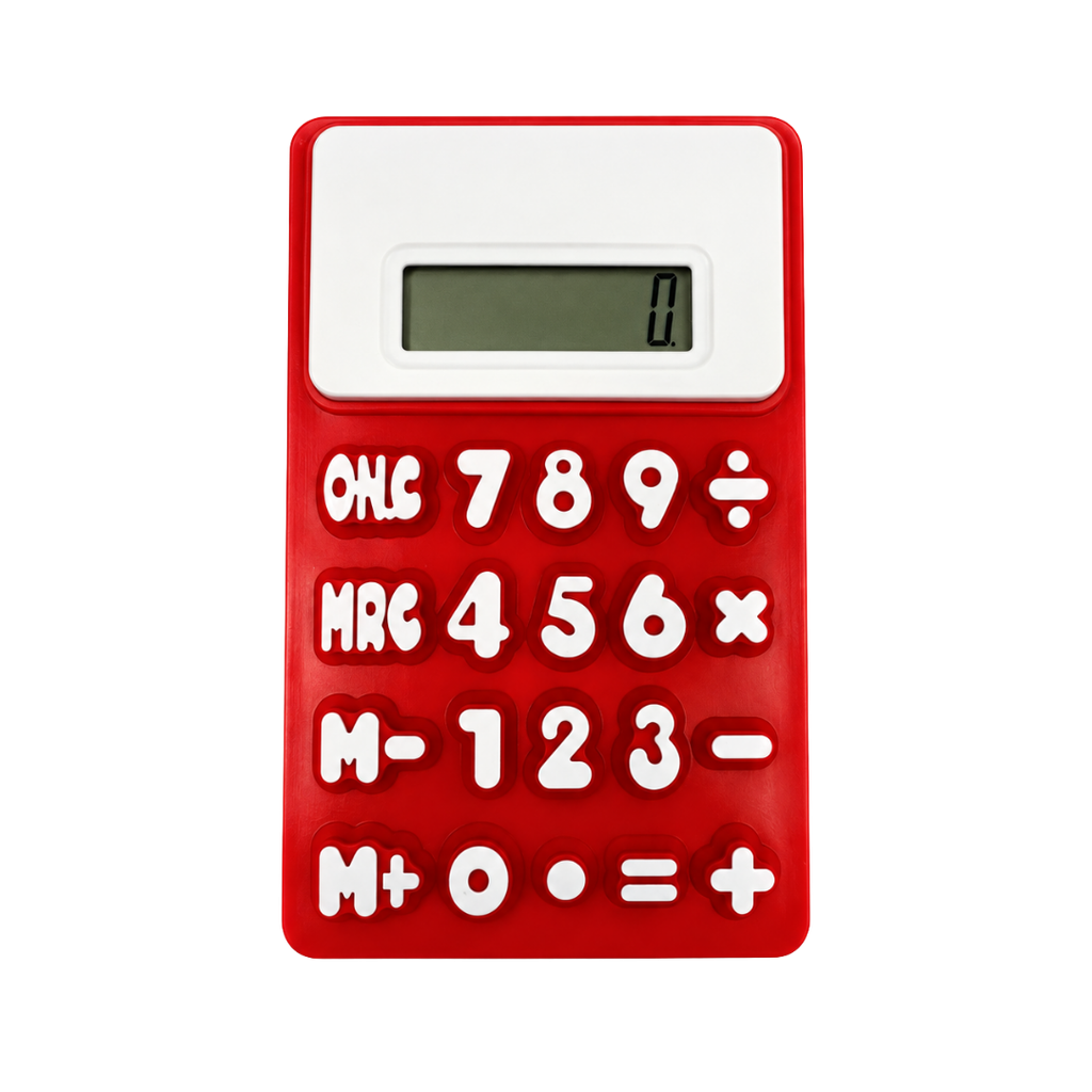 [P280460] calculadora flexible rojo