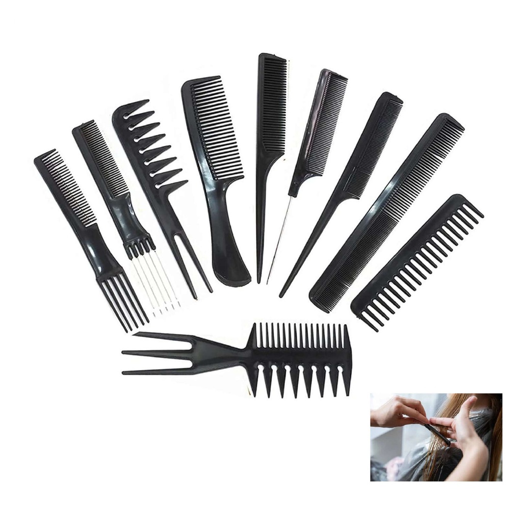 [B660560] set de 10 peines para salon 41*25cm