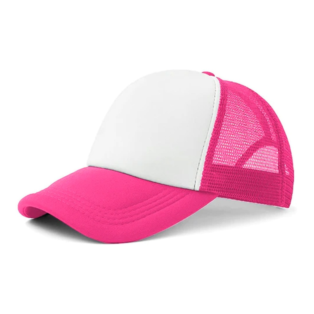[P285956] gorras para sublimar, cuerpo de malla, rosado, cierre plastico , ,