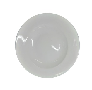 plato, cerámica, blanco, 9 pulgadas, redondo sopero