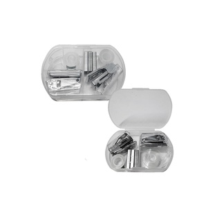 set de oficina con dos grapadoras, grapas, tape y dispensador de tape transparente 92*57*20mm