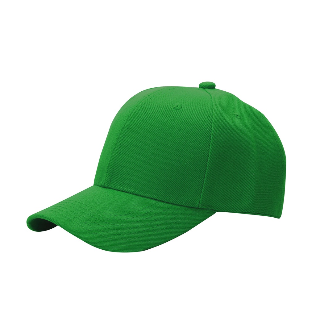 [P294130] gorra, gabardina, verde, lisa , con cierre velcro