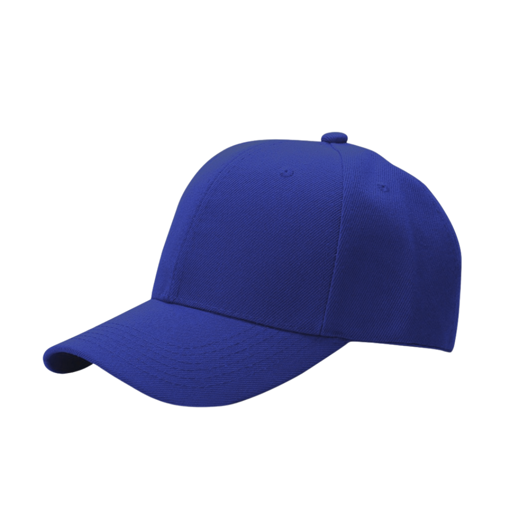 [P294072] gorra, , azul, de gabardina , lisa con cierre velco