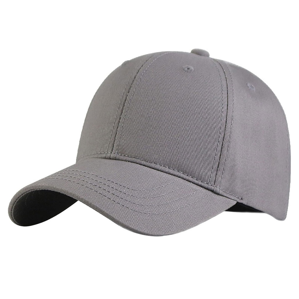 [P294129] gorra, gabardina, gris, lisa , con cierre velcro