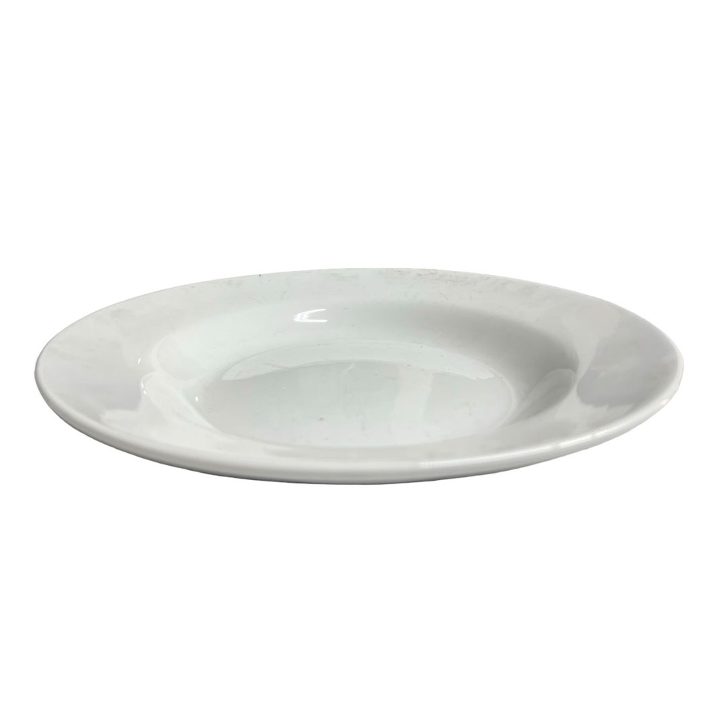 [H522037] plato, cerámica, blanco, 12 pulgadas, sopero