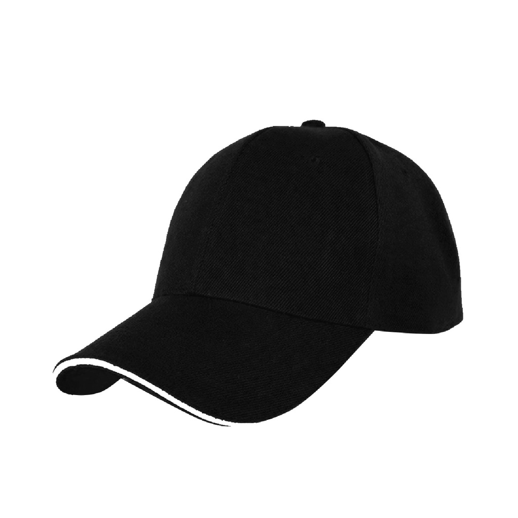 [P294076] gorra, gabardina, negro, tipo sandwich , ,