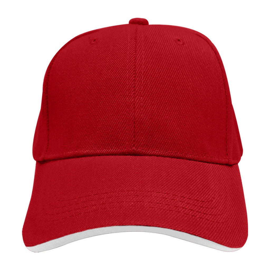 [P294077] gorra, gabardina, rojo, tipo , sandwich
