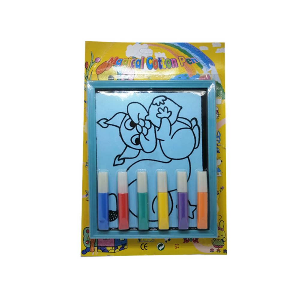 [E380184] set pintar cuadro y marcadores en bolsa