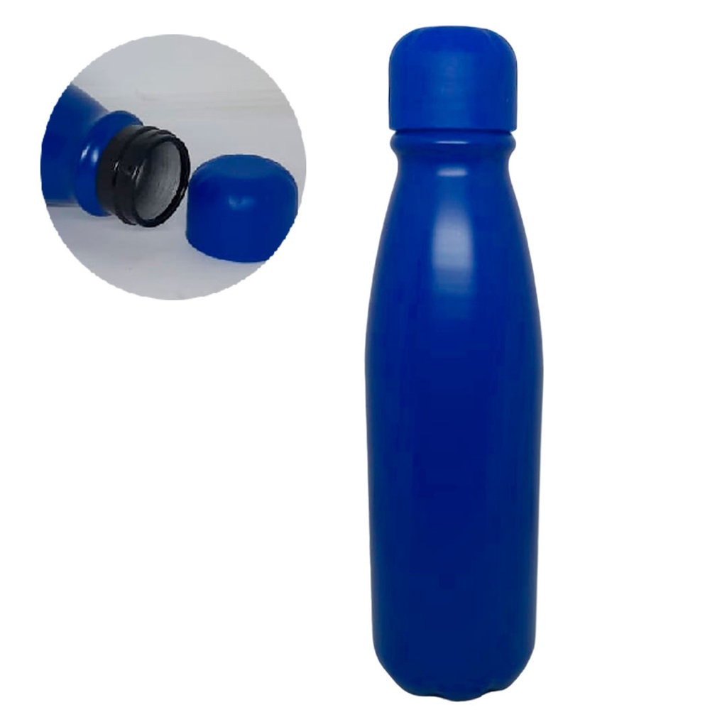 [P251215] botella, aluminio, azul reflex mate, 500 ml , oceano