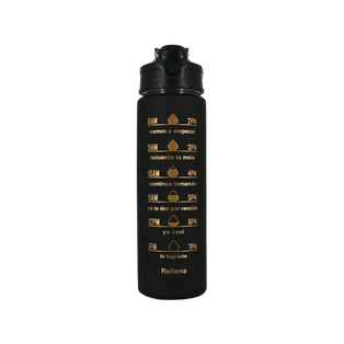 pachon, plástico, negro, 700 ml , motivacional