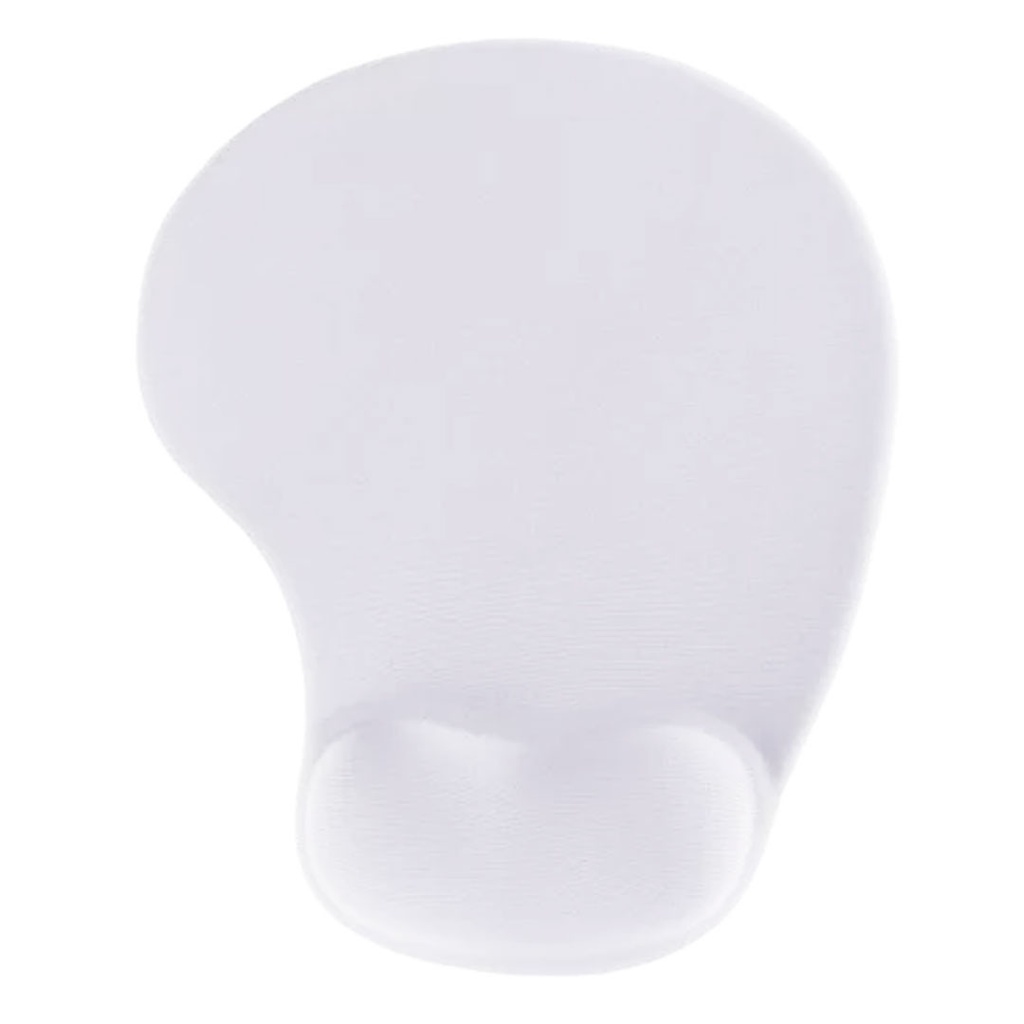 [P225922] mouse pad, silicón, blanco, 19*23.5 centimetros, con apoya muñecas