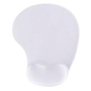 mouse pad, silicón, blanco, 19*23.5 centimetros, con apoya muñecas