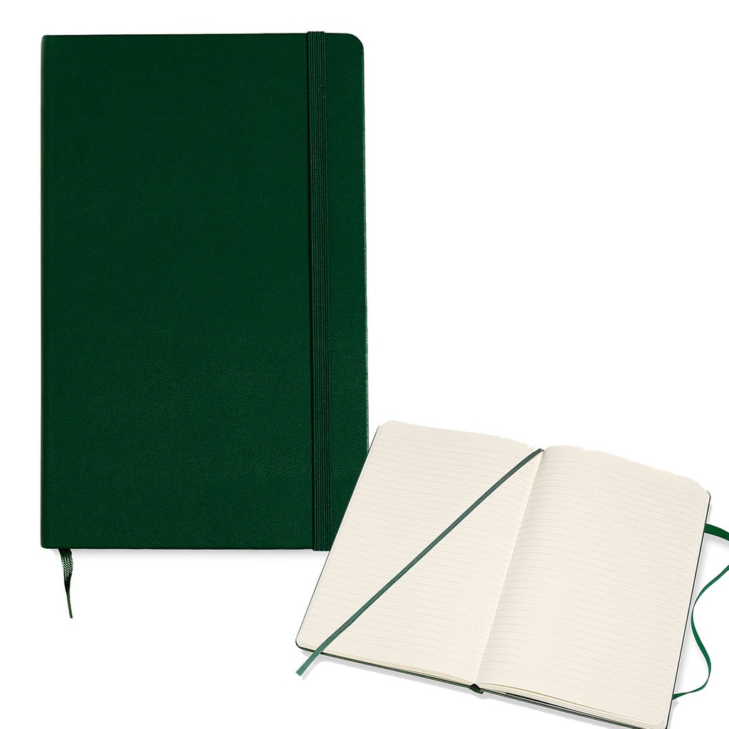 [P250744] LIBRETA, PU, VERDE CLARO, 13.5*20.5 cm, Frem hojas con líneas