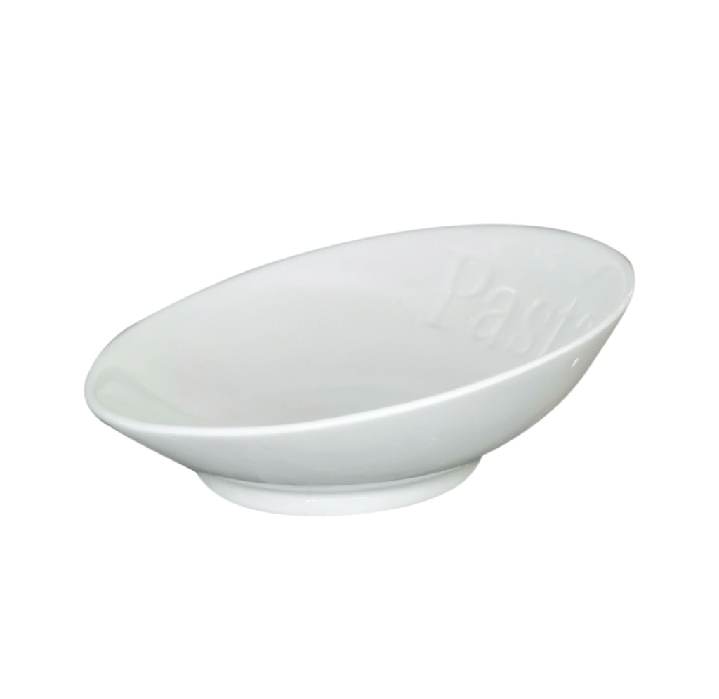 [H520380] tazon, cerámica, blanco, 9 pulgadas,
