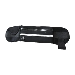 cangurera, poliester, negro, 18*38 centimetros, impermeable con salida para audifonos