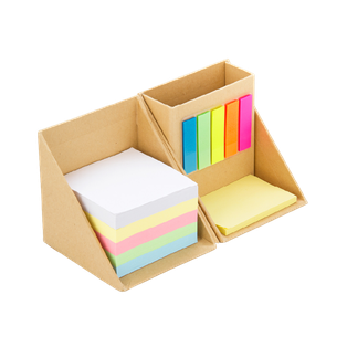 cubo, cartón, color natural, 9*9*8.8 centimetros, ecologico con notas adhesivas