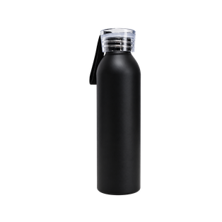 pachon, aluminio, negro mate, 600 ml con , tapa negra