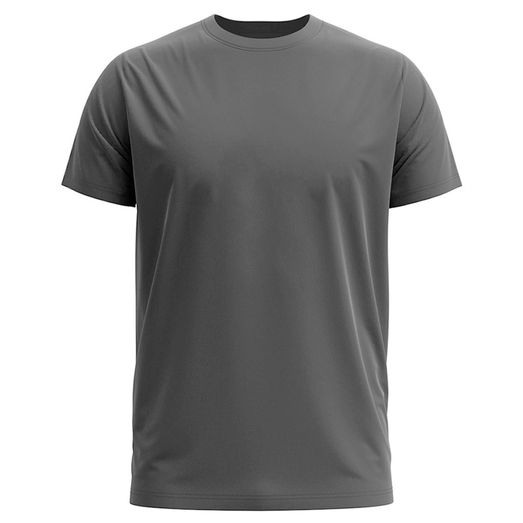 [TX112642] playera t/m en algodon gris con cuello redondo