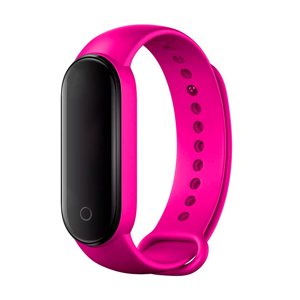 [TG104071] reloj electronico m4, , fucsia, resistente al agua , 50 metros