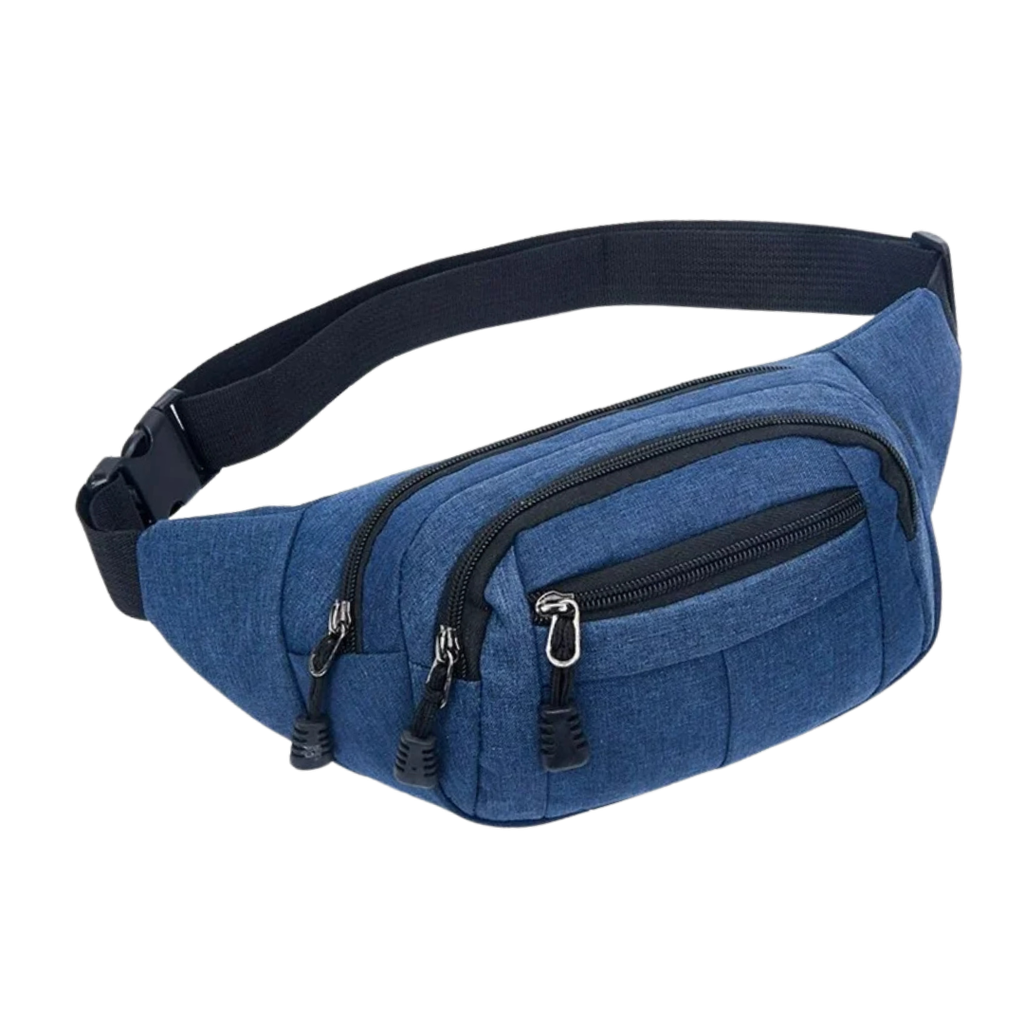 [P251204] cangurera, oxford, azul, 28*10*14 centimetros, street