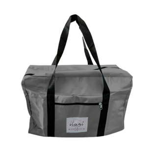 bolsa, oxford, gris, 40*35*19 centimetros, tipo maleta con agarradores de refuerzo