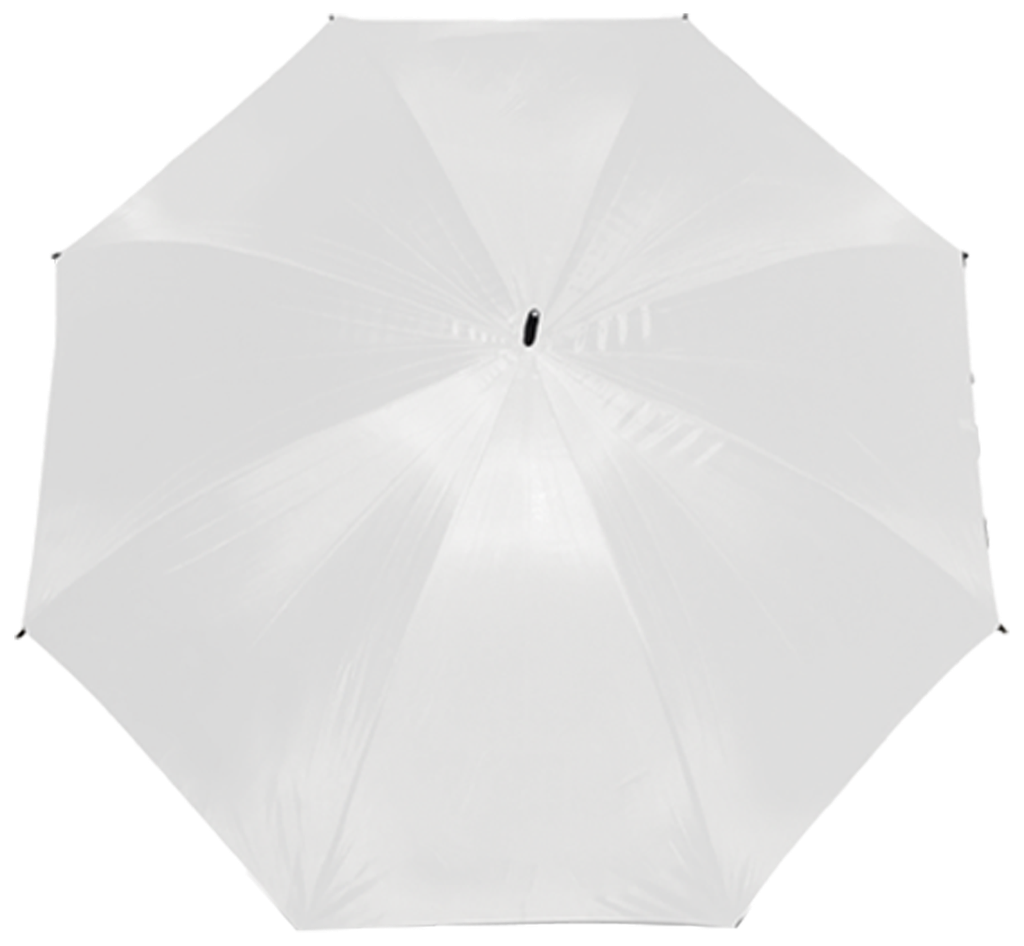 [P250154] sombrillas, poliester, blanco, 129*152 centimetros, liso