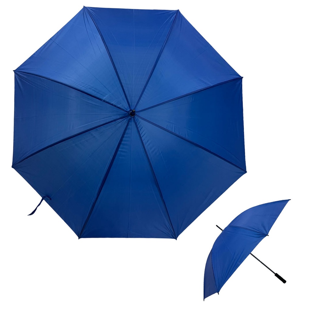 [P250155] sombrillas, poliester, azul reflex, 129*152 centimetros, liso