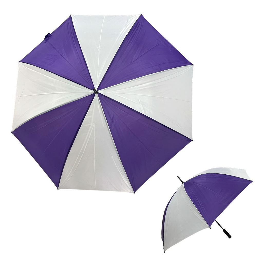 [P250212] sombrillas, poliester, morado, 129*152 centimetros, combinada con blanco