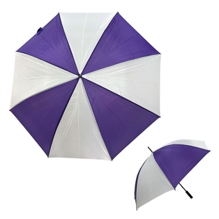 sombrillas, poliester, morado, 129*152 centimetros, combinada con blanco