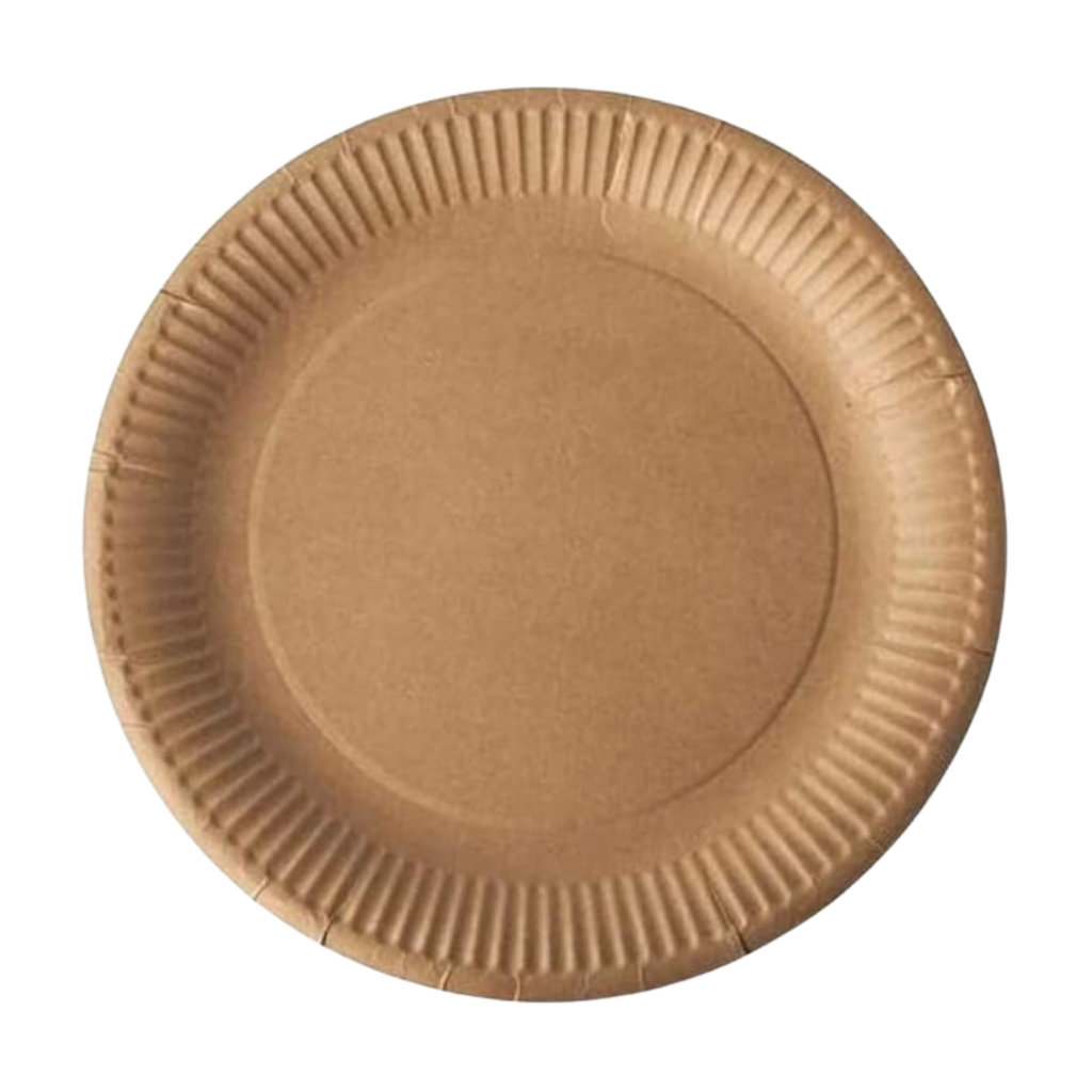 [H531626] plato, papel, color natural, 15 centimetros, paquete 50 unidades